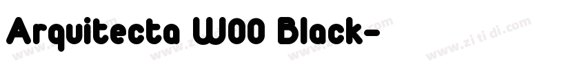 Arquitecta W00 Black字体转换